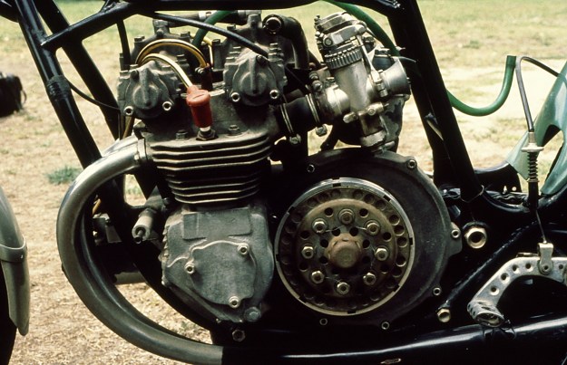 Jewel-like engine is extremely compact.