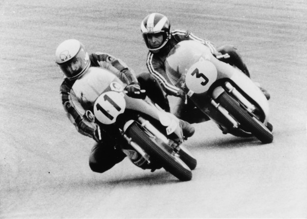 Kim and the Konig leads Read on the MV Agusta at the Swedish Grand Prix in 1973.