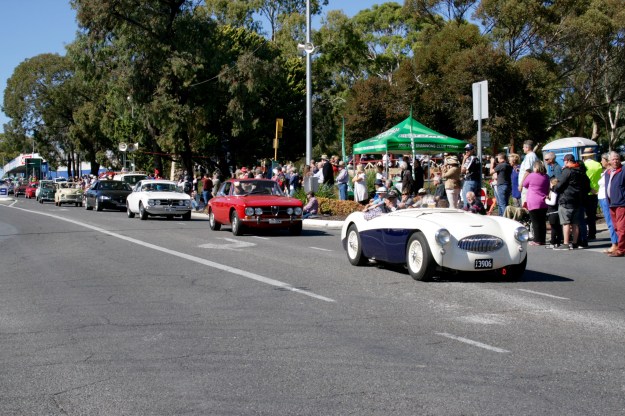 Part of the over 500 vehicles that paraded in McLaren Vale.